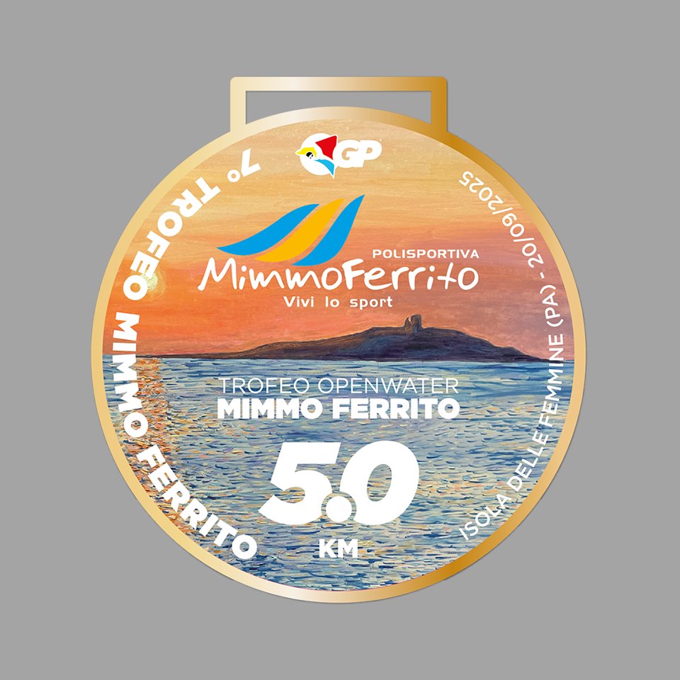 GP Sicilia Openwater 2025 Palermo Medaglia assoluti 5km