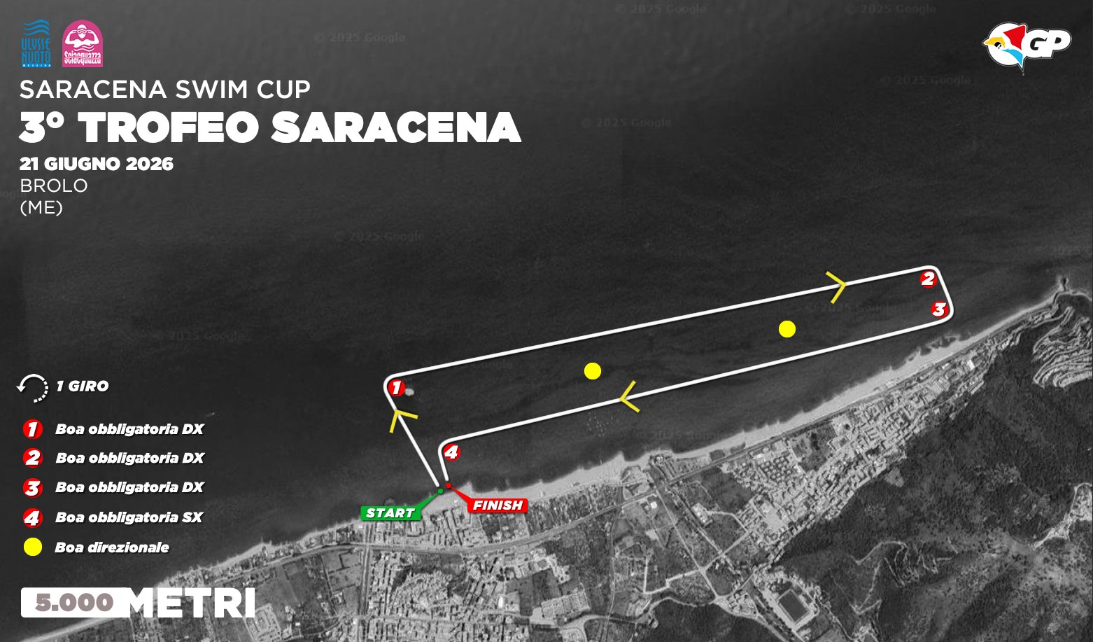 GP Sicilia Openwater 2026 – Brolo – 5 Km – Percorso gara