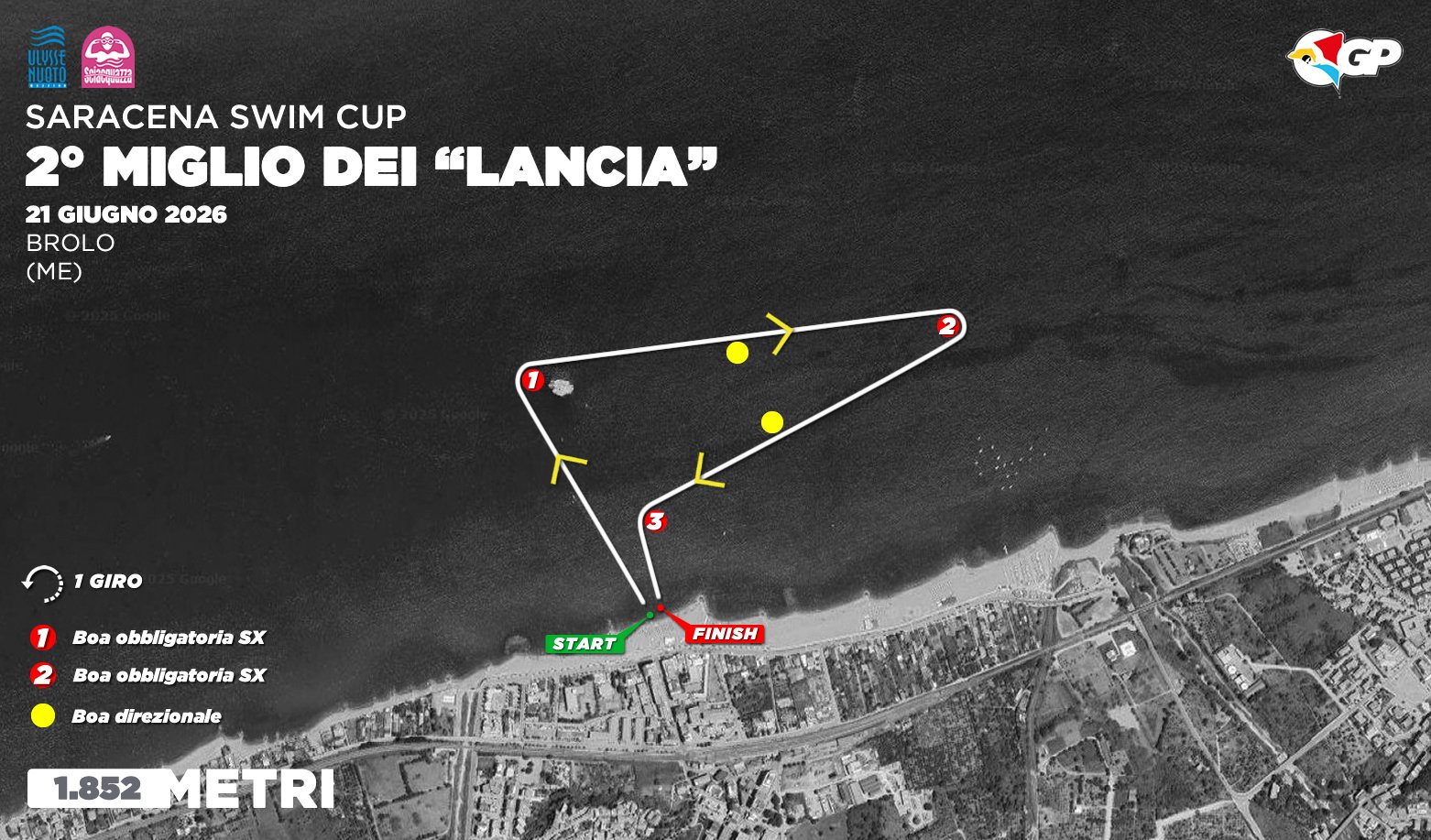 GP Sicilia Openwater 2026 – Brolo – Miglio – Percorso gara