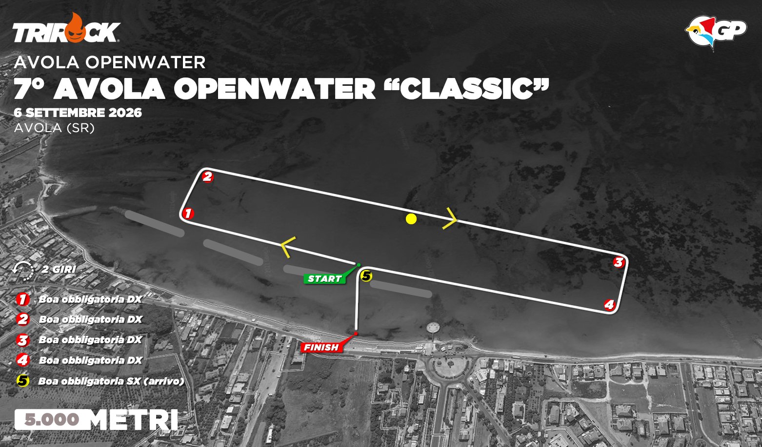 GP Sicilia Openwater 2026 – Avola – 5 Km – Percorso gara