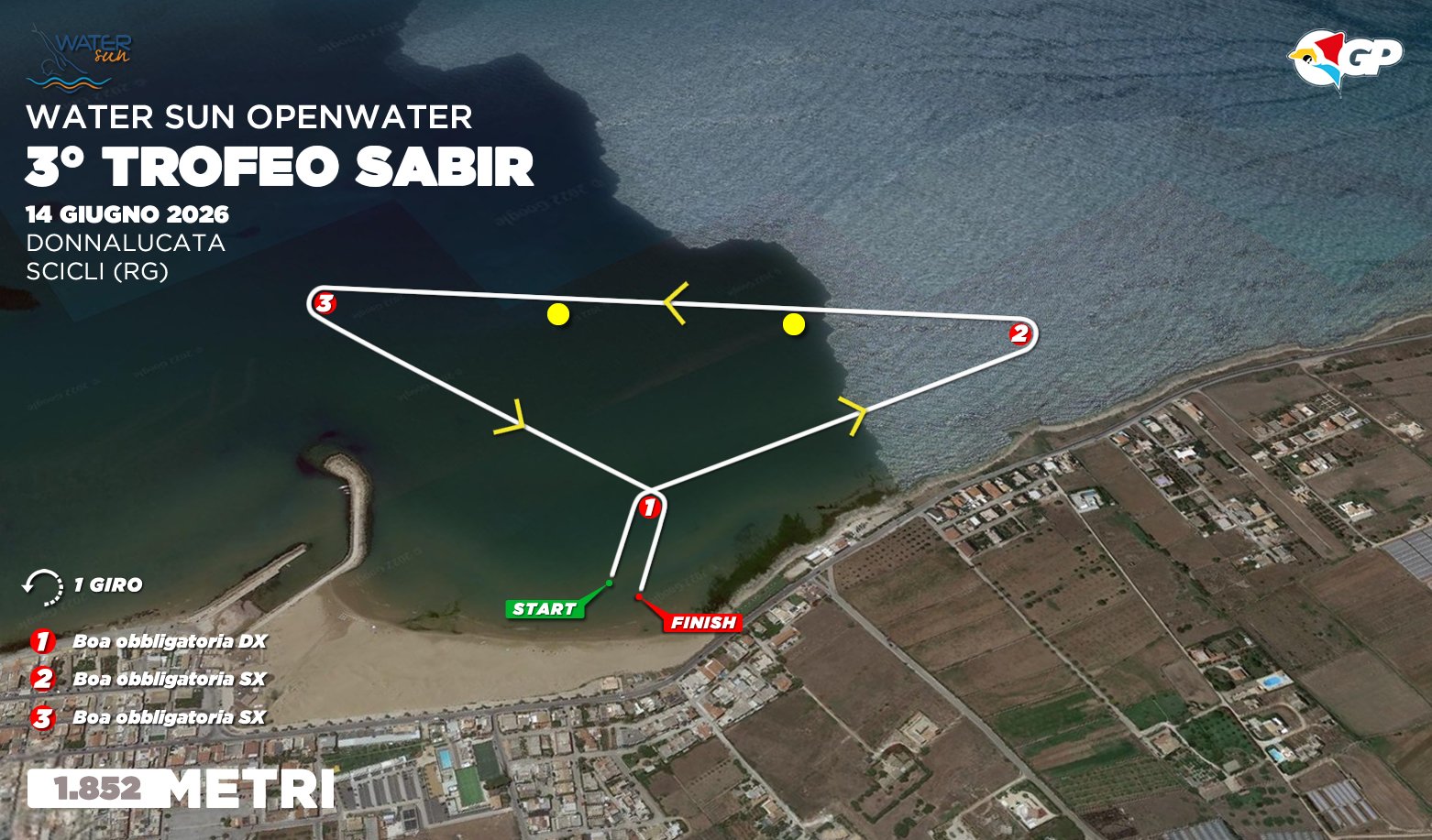 GP Sicilia Openwater 2026 – Donnalucata – Miglio – Percorso gara