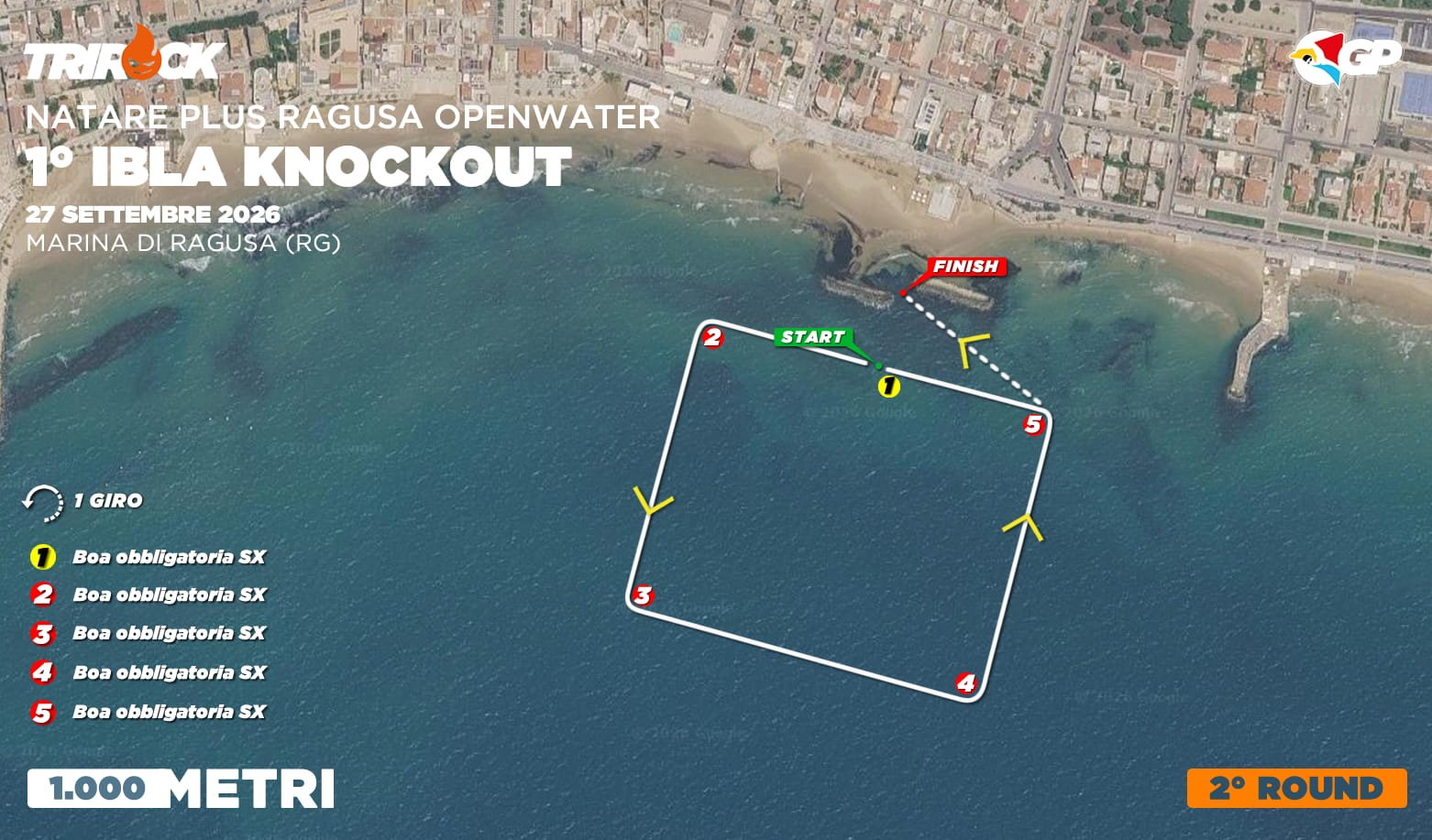 GP Sicilia Openwater 2026 – Ragusa –Knockout_2 – Percorso gara